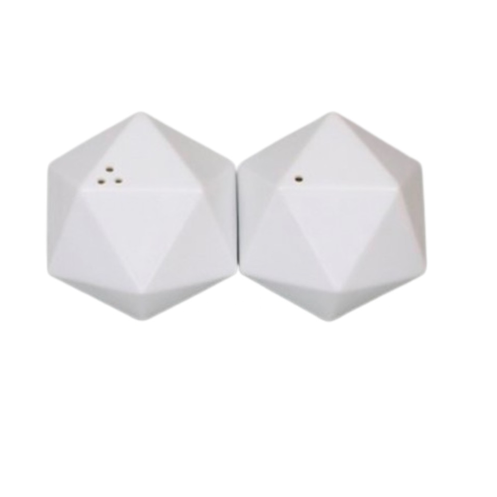 Icosa Salt & Pepper Shaker from Tai Design Tai Hayakawa Made in Japan Geometric